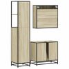 vidaXL Bathroom Furniture Set Sonoma Oak Engineered wood, Metal Large