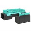 vidaXL Patio Sofa Set 10 Pieces Modular Garden Sofa Set Rectangular