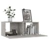 vidaXL 7 Piece TV Stand Set Concrete Gray Engineered Wood