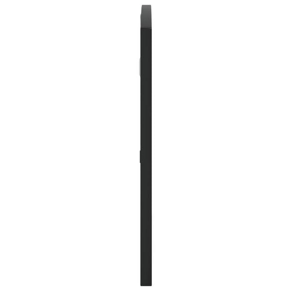 vidaXL Wall Mirror Black Glass 31.5 x 15.7 in Minimalistic Wall Mirror