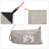 vidaXL Beach Canopy with Sand Anchors Grey 84.3x92.9"