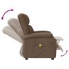 vidaXL Massage Recliner Brown Fabric