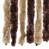 vidaXL Fly Curtain Beige and Light Brown 39.4x90.6" Chenille
