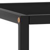 vidaXL Coffee Table Black Tempered glass, powder-coated steel Medium