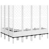 vidaXL Garden Planter White Polypropylene Large Garden Planter