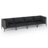 vidaXL Garden Lounge Set Dark Grey