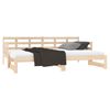 vidaXL Pull-out Day Bed Natural wood Solid Pine Wood