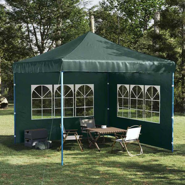vidaXL Party Tent Sidewall Green Polyethylene (PE) Large