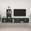 vidaXL TV Cabinet Set Gray Engineered wood TV Cabinet Set Rectangular