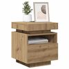 vidaXL Bedside Cabinet Set of 2 Artisan oak Engineered wood Medium