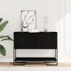 vidaXL Console Table Black Engineered wood Narrow Console Table