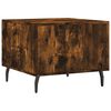 vidaXL Coffee Table Set of 2 Smoked oak Engineered wood, Iron Small