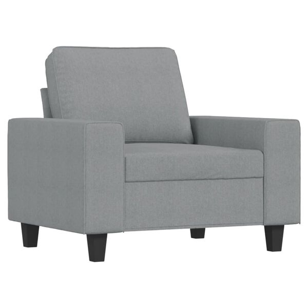 vidaXL Sofa Set Light Gray