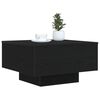 vidaXL Coffee Table Black Oak 21.65 x 21.65 x 12.20 in Engineered Wood
