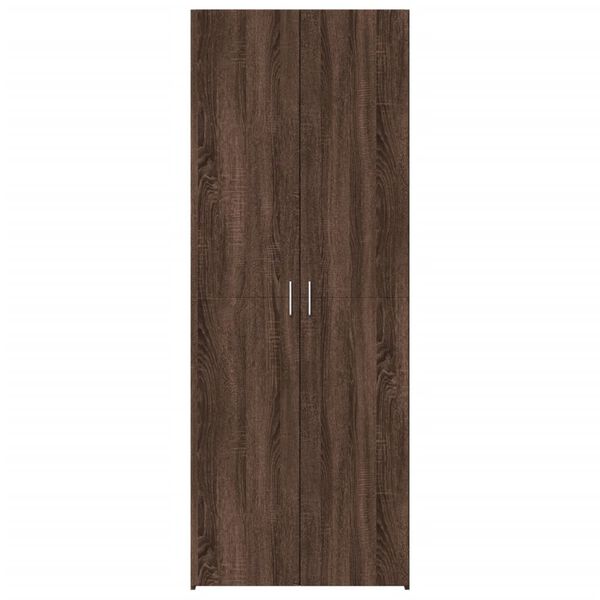 vidaXL Highboard Brown Oak 27.6"x16.7"x72.8" Engineered Wood
