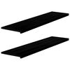 vidaXL Window Sills 2 pcs Dark Brown 63.0x15.7x0.8" Solid Wood Oak