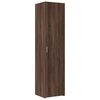 vidaXL Slim Storage Cabinet Brown Oak Engineered Wood Tall