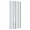 vidaXL Roof Panels 12 pcs Galvanized Steel Gray 31.5"x14.2"