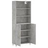 vidaXL Highboard Concrete Grey Engineered Wood Medium Highboard
