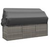 vidaXL Outdoor Lounge Bed Grey