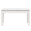 vidaXL Garden Bench White Solid pine wood 31.5 in width Durable