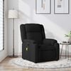 vidaXL Massage Recliner Chair Black Fabric, Metal, Plywood, Foam Medium