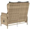 vidaXL 2-seater Garden Bench Brown and Gray