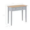 vidaXL Dressing Table Grey and Brown MDF & Pinewood Compact