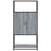 vidaXL Highboard Grey Sonoma Engineered wood and metal Medium Highboard
