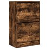 vidaXL Shoe Cabinet Smoked oak Engineered wood Compact Shoe Cabinet