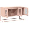 vidaXL TV Cabinet Pink Cold-rolled Steel Small TV Cabinet Rectangular