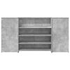 vidaXL Reception Desk Concrete grey Engineered wood Large Reception Desk