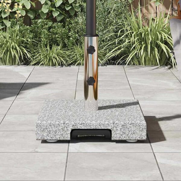vidaXL Parasol Base Grey 16.14 x 16.14 x 14.57 in Granite