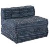 vidaXL Modular Sofa 4 pcs Indigo 27.56 x 27.56 x 22.05 in Fabric