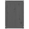 vidaXL Laundry Box Grey 34.8x17.3x26.0" Solid Wood Pine