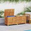 vidaXL Garden Storage Box Natural Solid Acacia wood 59.1 x 19.7 x 22.0 in