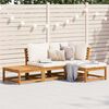 vidaXL Garden Lounge Set Cream white, Wood
