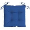vidaXL Chair Cushion Set of 4 Blue Oxford fabric (100% polyester)