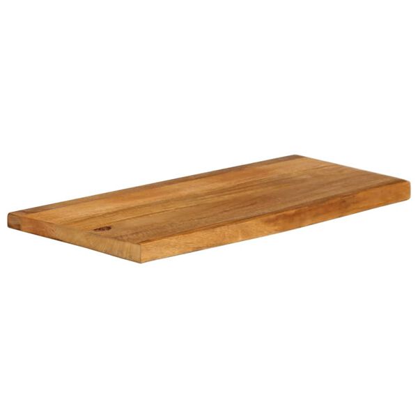 vidaXL Table Top Oak finish Solid mango wood 27.6 x 7.9 x 1.0 in