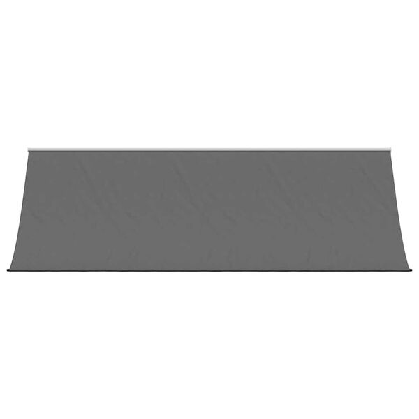 vidaXL Retractable Awning Anthracite 180 g/m&sup2; Polyester 137.8 x 59.1 in