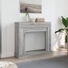 vidaXL Fireplace Surround Grey Sonoma 39.4x11.8x34.4" Engineered Wood