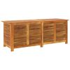 vidaXL Garden Storage Box Natural Solid Acacia wood 59.1 x 19.7 x 22.0 in