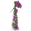 vidaXL Christmas Flower Garland Light Purple Artificial Silk, Polyethylene