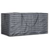 vidaXL Garden Cushion Storage Bag Set of 2 Black Polyethylene