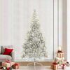 vidaXL Artificial Pre-lit Christmas Tree Silver 94.5" PET