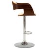 vidaXL Bar Chair Set of 2 Cream and brown