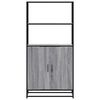 vidaXL Highboard Grey sonoma Engineered wood, metal Tall Highboard