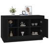 vidaXL Sideboard Black Engineered wood Medium Sideboard Rectangular