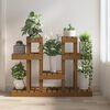 vidaXL Plant Stand Honey Brown Solid Pine Wood Medium Shelving