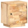 vidaXL Bedside Cabinet Natural wood color Solid mango wood Compact